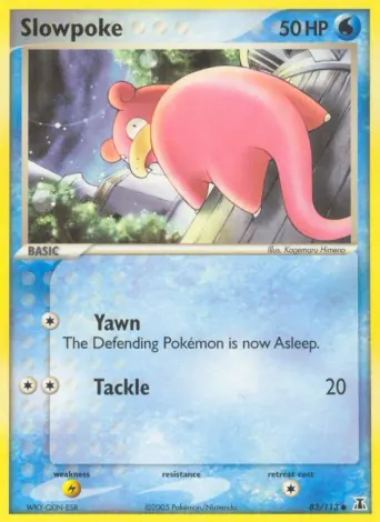 Slowpoke Pokémon card #83
