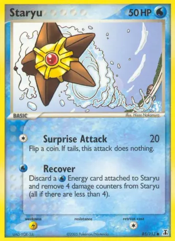Staryu Pokémon card #85