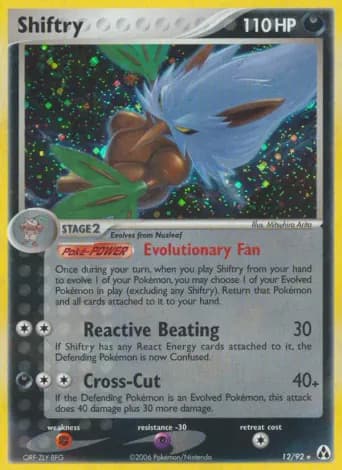 Shiftry Pokémon card #12