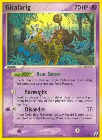 Girafarig Pokémon card #16