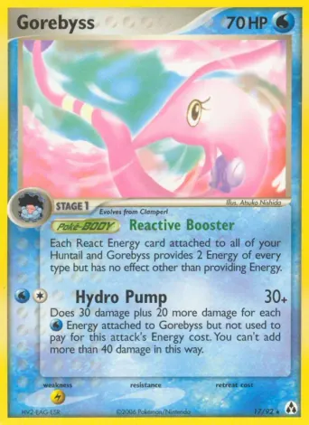 Gorebyss Pokémon card #17