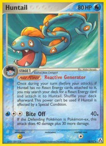 Huntail Pokémon card #18