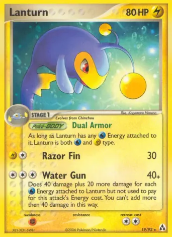Lanturn Pokémon card #19