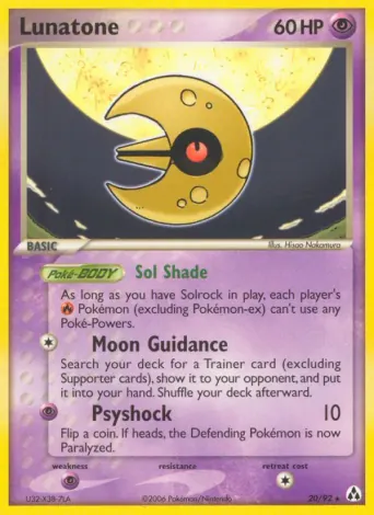 Lunatone Pokémon card #20