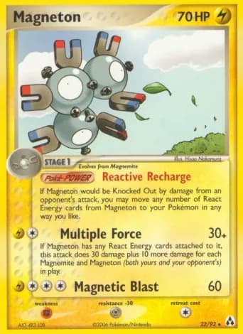 Magneton Pokémon card #22