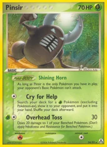 Pinsir Pokémon card #24