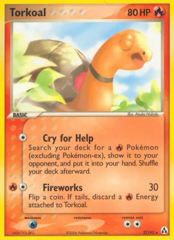 Torkoal Pokémon card #27