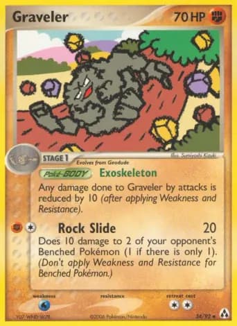 Graveler Pokémon card #34
