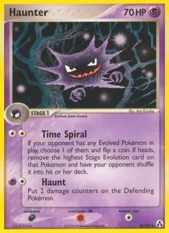 Haunter Pokémon card #35