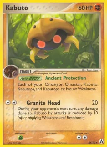 Kabuto Pokémon card #36