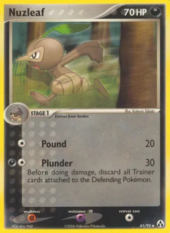 Nuzleaf Pokémon card #41