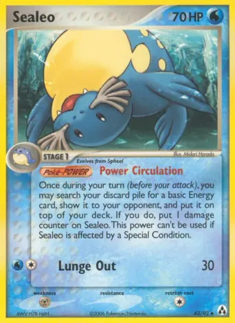 Sealeo Pokémon card #43
