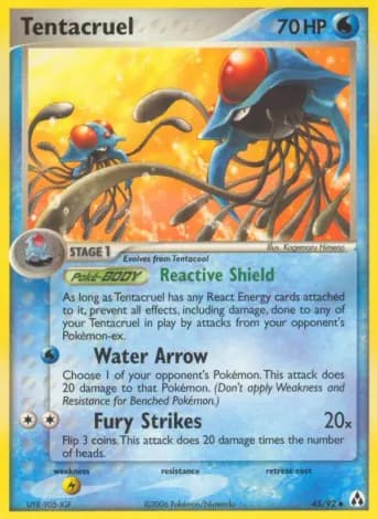 Tentacruel Pokémon card #45