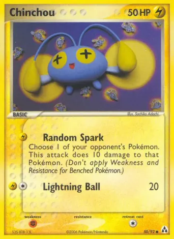 Chinchou Pokémon card #50