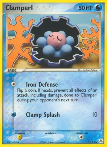 Clamperl Pokémon card #51