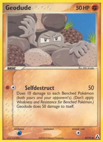 Geodude Pokémon card #53