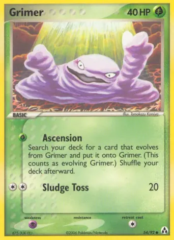 Grimer Pokémon card #54