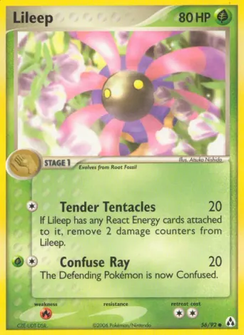 Lileep Pokémon card #56