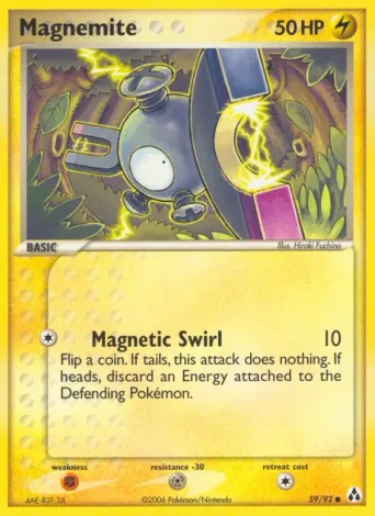 Magnemite Pokémon card #59