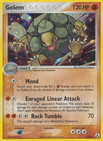 Golem Pokémon card #6