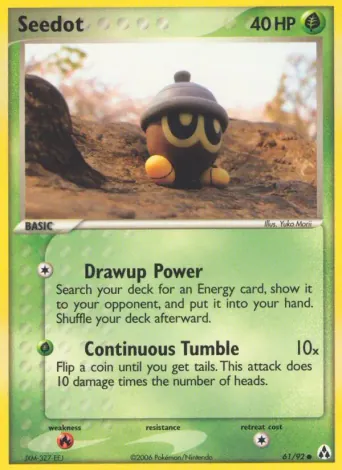 Seedot Pokémon card #61