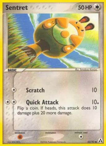 Sentret Pokémon card #62
