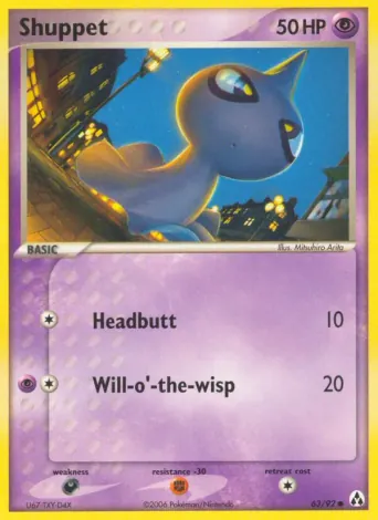 Shuppet Pokémon card #63
