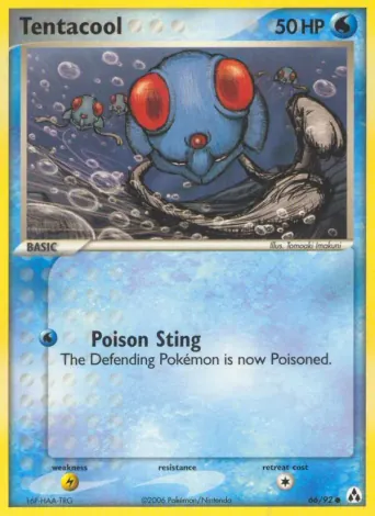 Tentacool Pokémon card #66