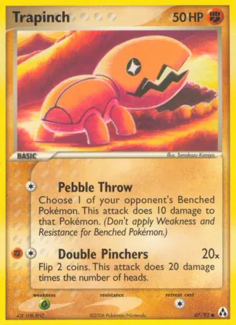 Trapinch Pokémon card #67