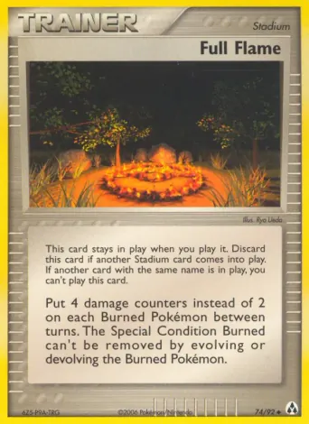 Full Flame Pokémon card #74