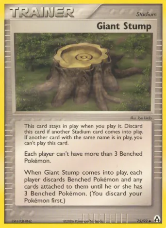 Giant Stump Pokémon card #75