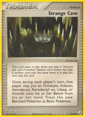 Strange Cave Pokémon card #77