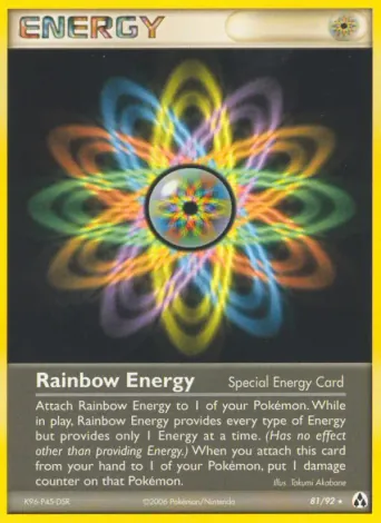 Rainbow Energy Pokémon card #81