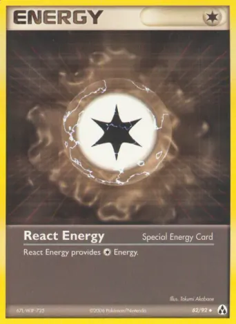 React Energy Pokémon card #82