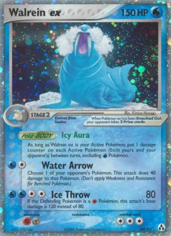 Walrein ex Pokémon card #89