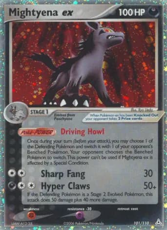 Mightyena ex Pokémon card #101