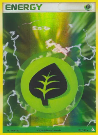 Grass Energy Pokémon card #105