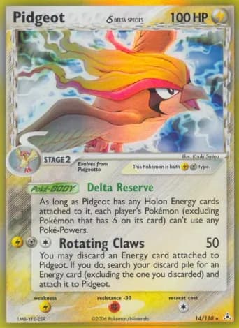 Pidgeot δ Pokémon card #14