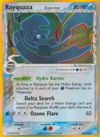 Rayquaza δ Pokémon card #16