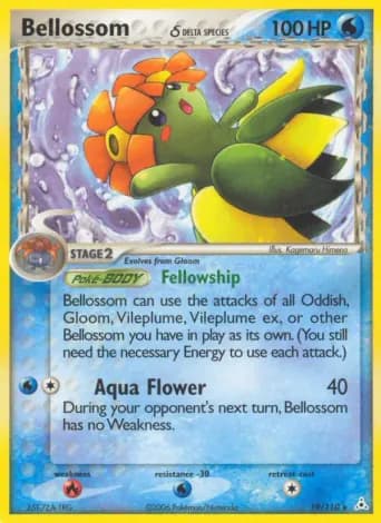 Bellossom δ Pokémon card #19