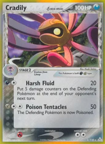 Cradily δ Pokémon card #2