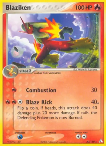 Blaziken Pokémon card #20