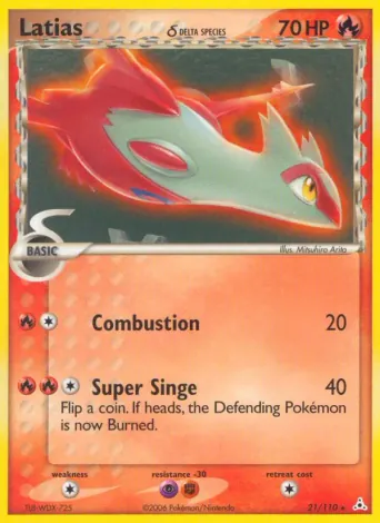 Latias δ Pokémon card #21