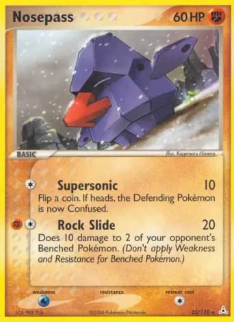Nosepass Pokémon card #25