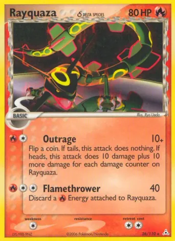 Rayquaza δ Pokémon card #26