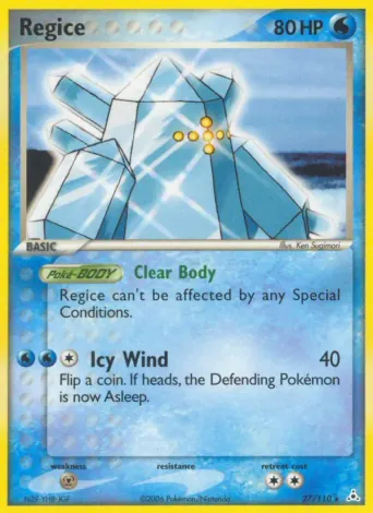 Regice Pokémon card #27