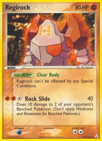 Regirock Pokémon card #28