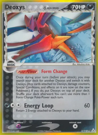 Deoxys δ Pokémon card #3