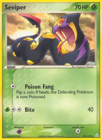Seviper Pokémon card #32