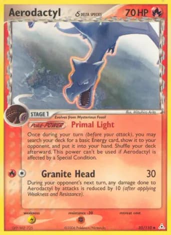 Aerodactyl δ Pokémon card #35